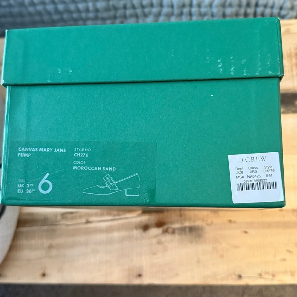 J. Crew Women's Canvas Mary Jane pump
Size 6
New with box - Picture 3 of 3